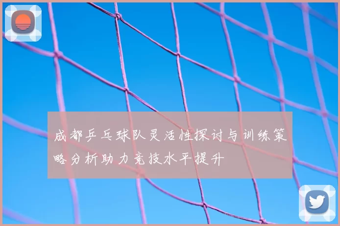 成都乒乓球队灵活性探讨与训练策略分析助力竞技水平提升